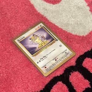 Meowth #56/64 – Pokémon Jungle – Fruit Roll-Up Gold Border Promo – As Pictured